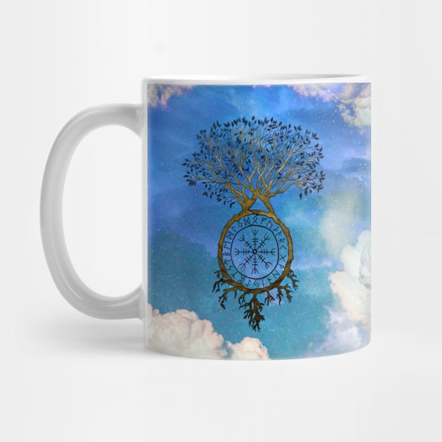 Viking Tree of Life with Aegishjalmur by SnugglyTh3Raven